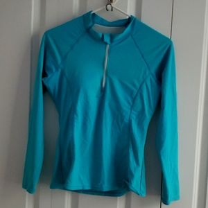 Blue DACI Rash Guard Swimsuit Top Size Women's Small